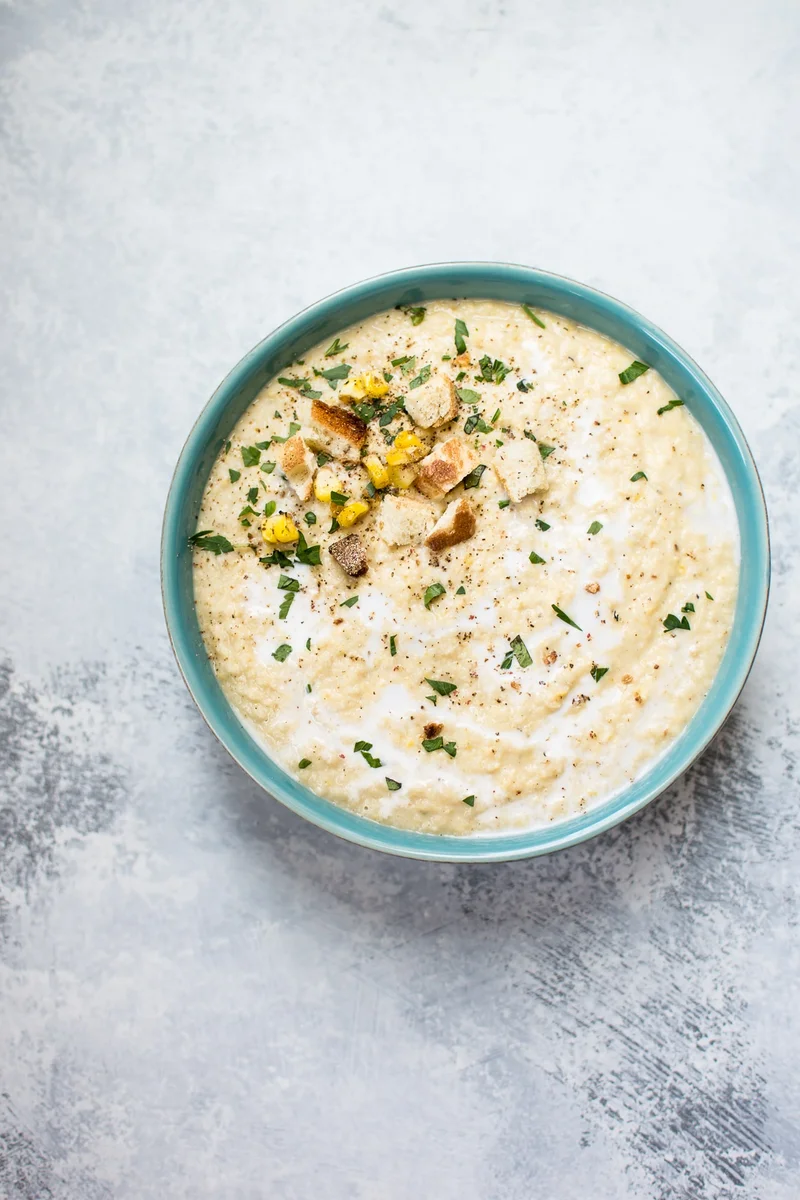Corn and Cauliflower Soup