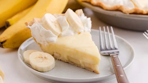 Tarta de crema de plátano