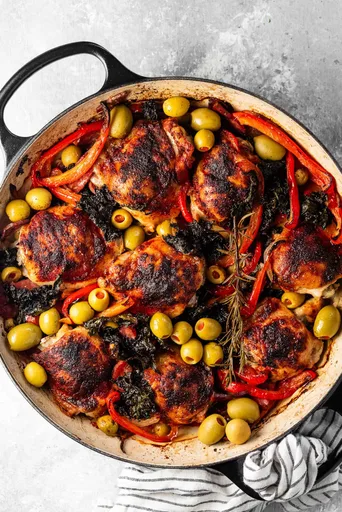 Receta de Pollo al Horno Estilo Español