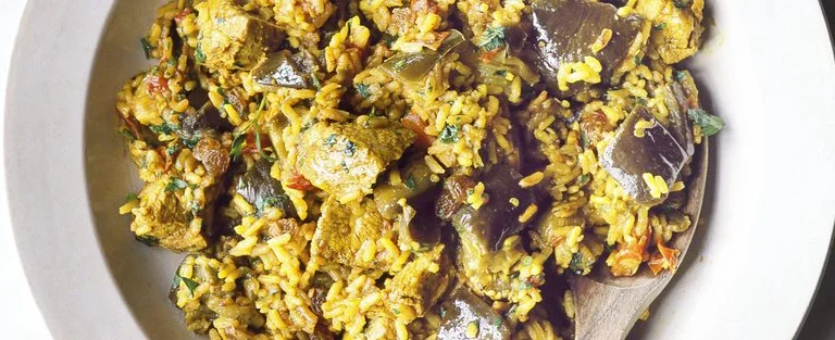 Persian rice with lamb