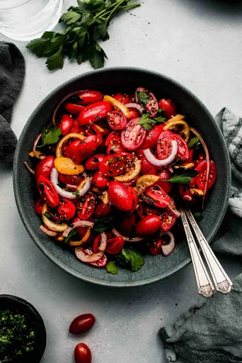 Ensalada de tomate y limón