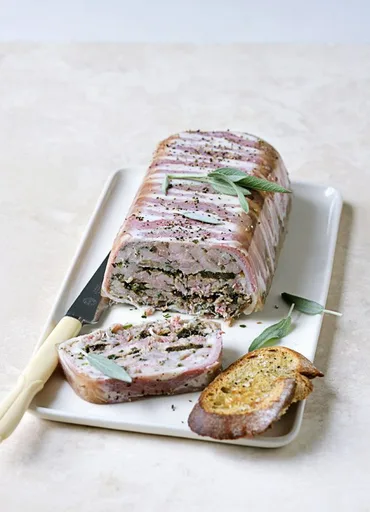 Rabbit terrine with pickled walnuts