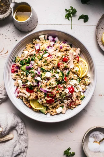 Ensalada de pollo y quinoa