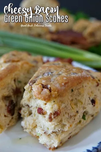 Cheesy Bacon Green Onion Scones