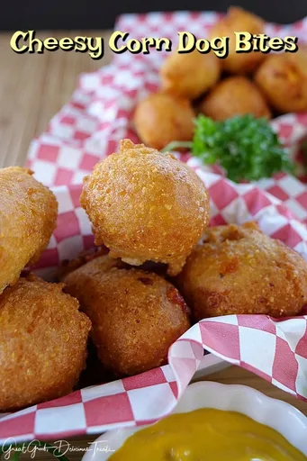 Cheesy Corn Dog Bites