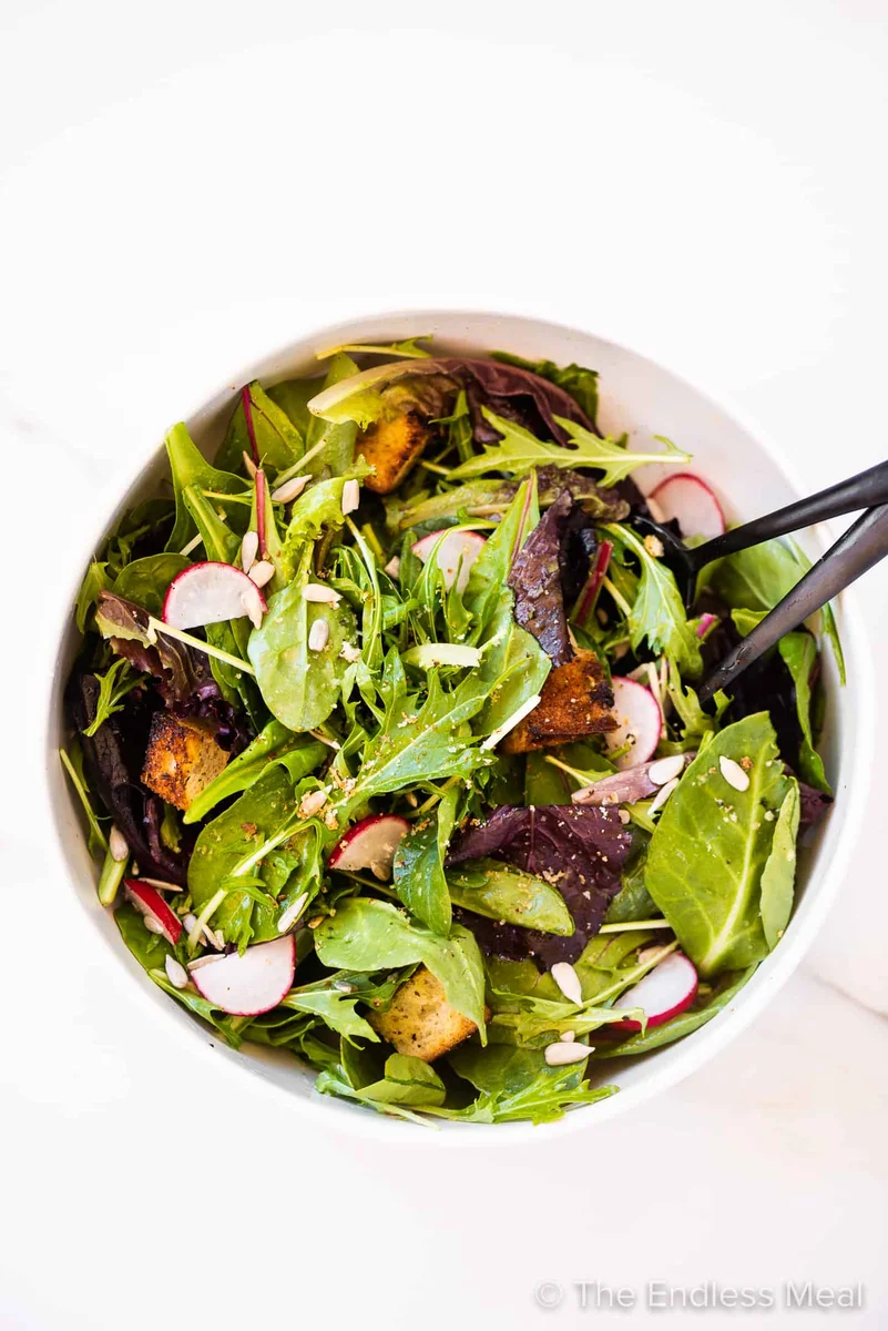 Spring Mix Salad with Honey Lemon Vinaigrette