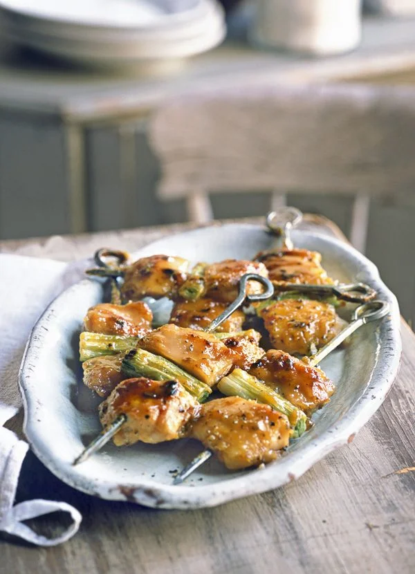 Yakitori chicken skewers with miso