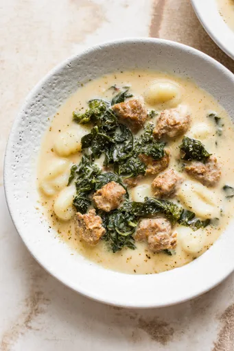 Sausage, Kale, and Gnocchi Soup
