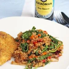 Salteado de quinoa y verduras