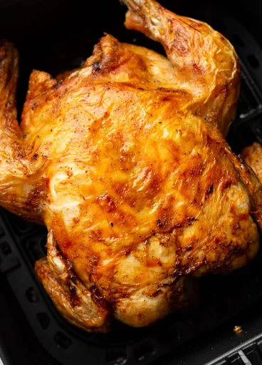 Pollo asado simple en freidora de aire