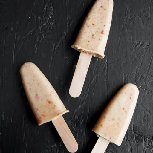 Banana Peach Yogurt Popsicles