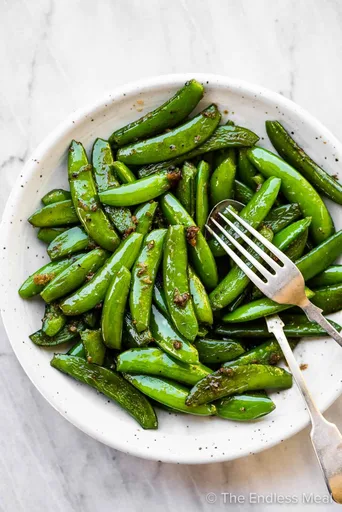 Garlic Butter Sugar Snap Peas Recipe