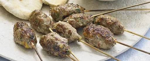 Lamb kofte with sweet and sour red cabbage