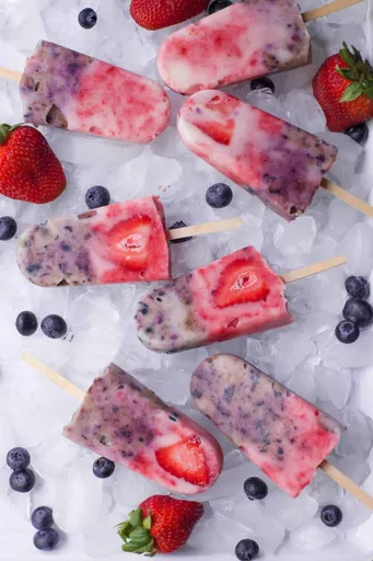 Berry Yogurt Popsicles Recipe