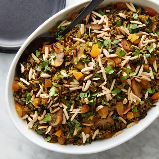 Moroccan Wild Rice and Mushrooms