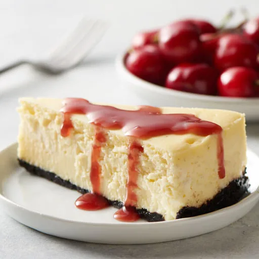 White Chocolate Cherry Cheesecake