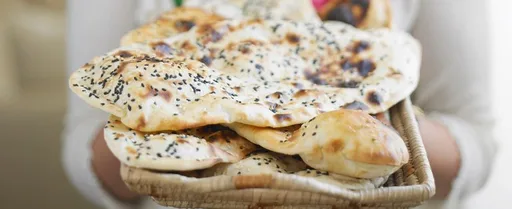 Sesame naan bread