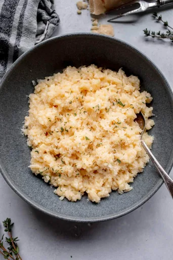 Risotto de parmesano en Instant Pot