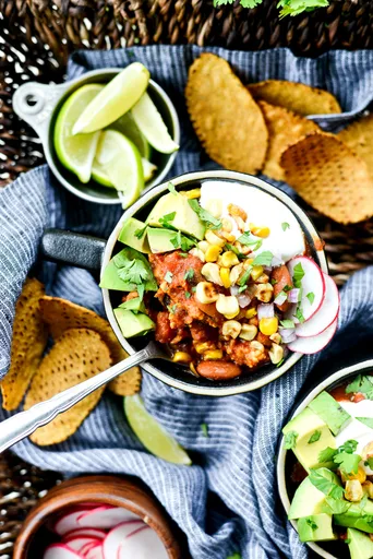 Southwest Three Bean Chicken Chili