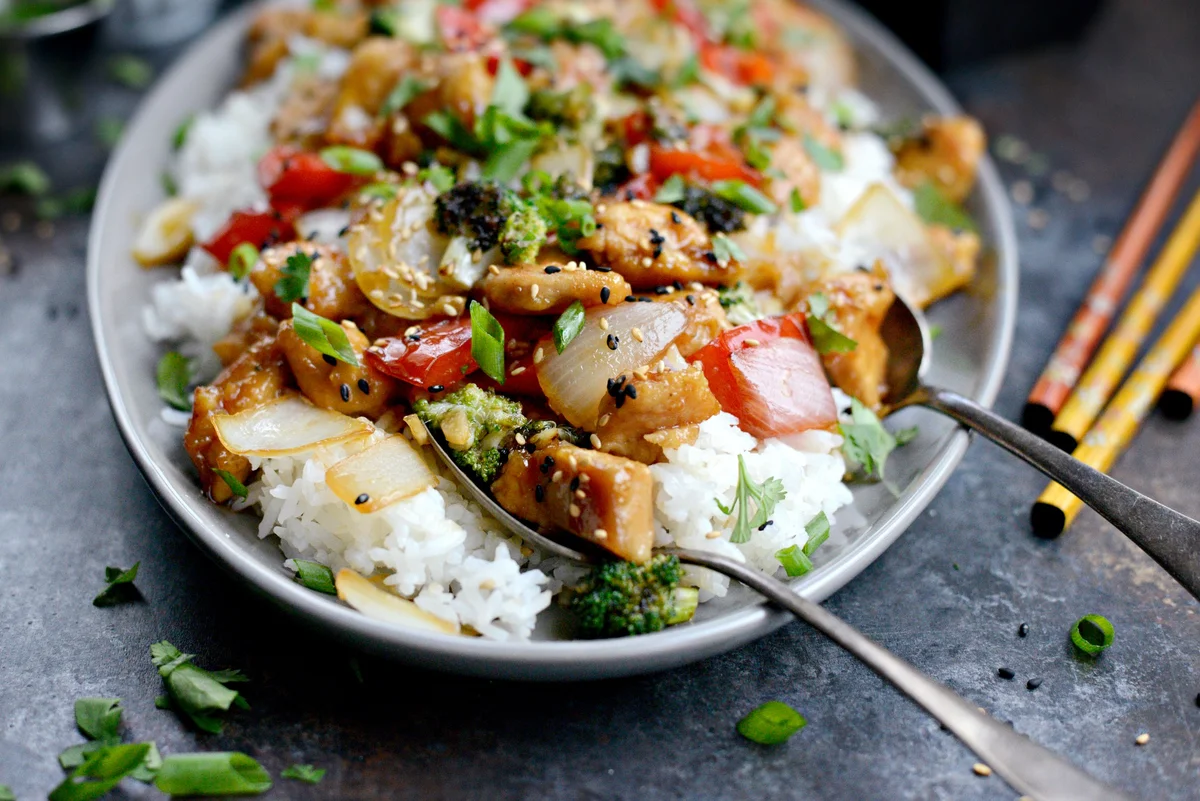 Spicy Ginger Sesame Chicken Stir-Fry