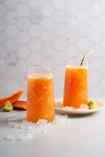 Papaya con queso