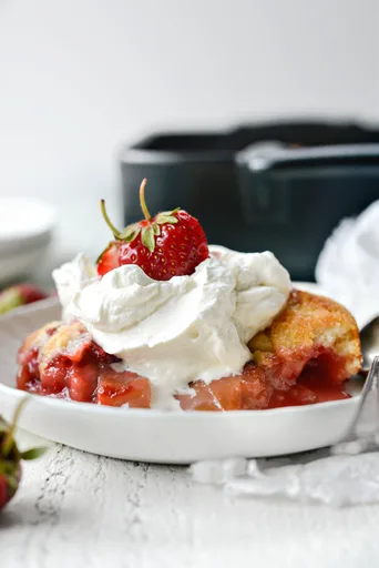 Strawberry Rhubarb Cobbler