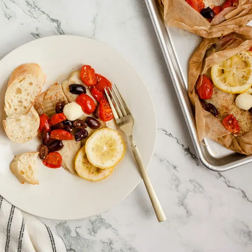 Pescado mediterráneo en papillote