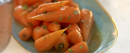 Zanahorias glaseadas al ajillo y tomillo