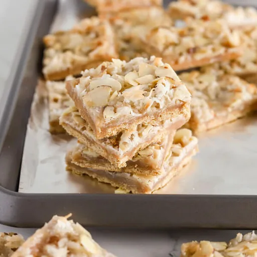 Barritas crujientes de caramelo y mantequilla