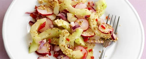 Radish and cucumber salad