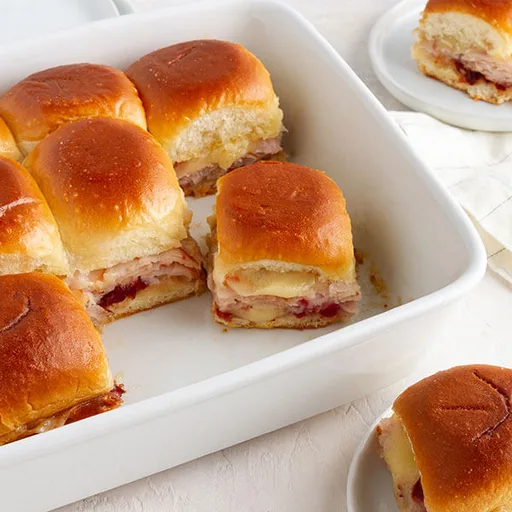 Sándwiches de fiesta de pavo al chipotle