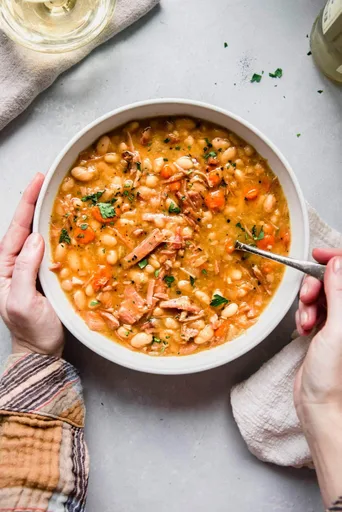 Crockpot Ham and Bean Soup
