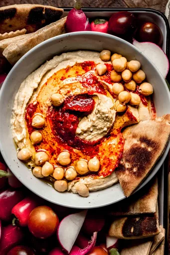 Hummus de harissa