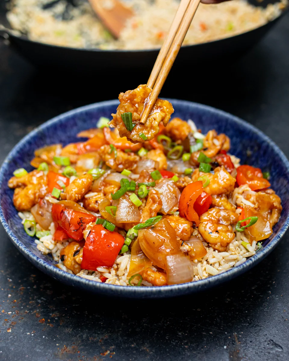 Sweet and Sour Prawns