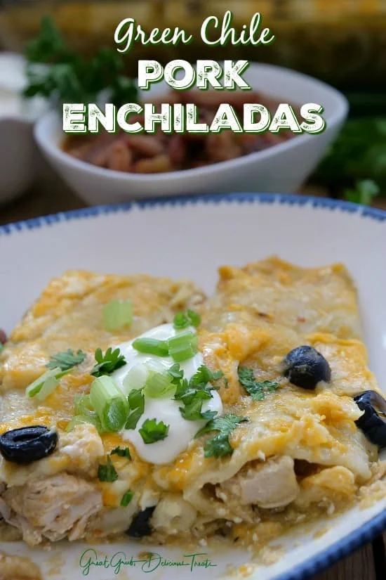 Green Chile Pork Enchiladas