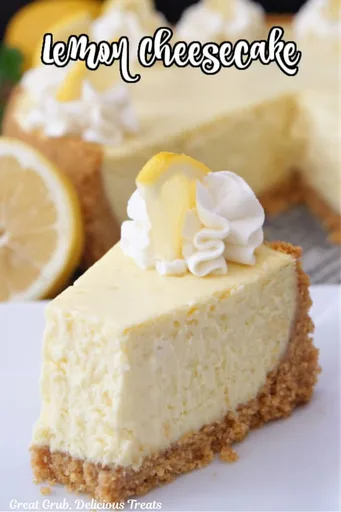 Tarta de queso con limón