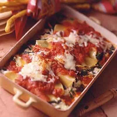 Manicotti de Pollo y Espinacas