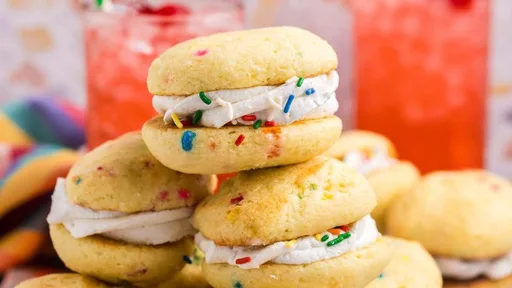 Funfetti Cake Mix Whoopie Pies