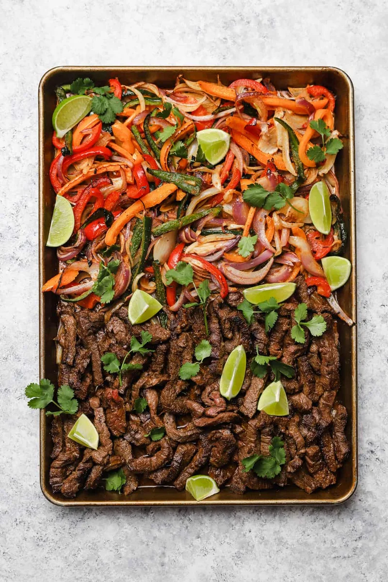 Sizzling Skirt Steak Fajitas on a Sheet Pan (Yes, Really!)