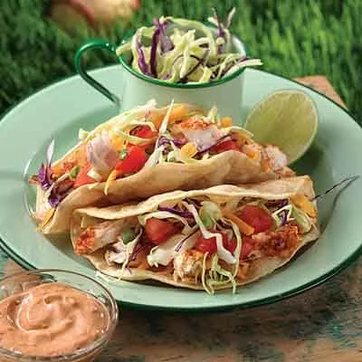 Tacos de pescado a la parrilla
