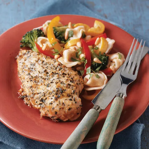 Pechugas de pollo con hierbas y parmesano