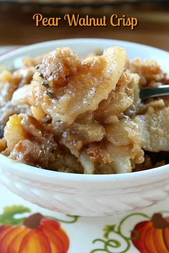 Pear Walnut Crisp