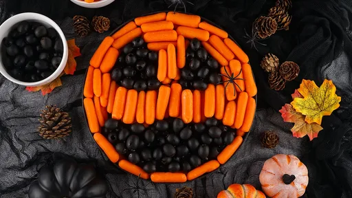 Bandeja de verduras de Halloween