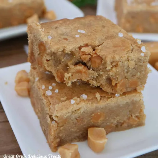 Salted Caramel Blondies