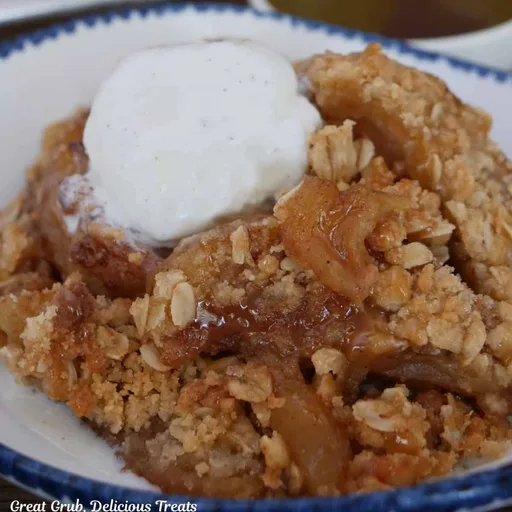Sheet Pan Caramel Apple Crisp