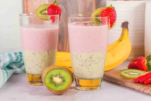 Coconut Strawberry Kiwi Smoothie