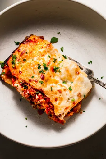 Lasaña con salsa bechamel