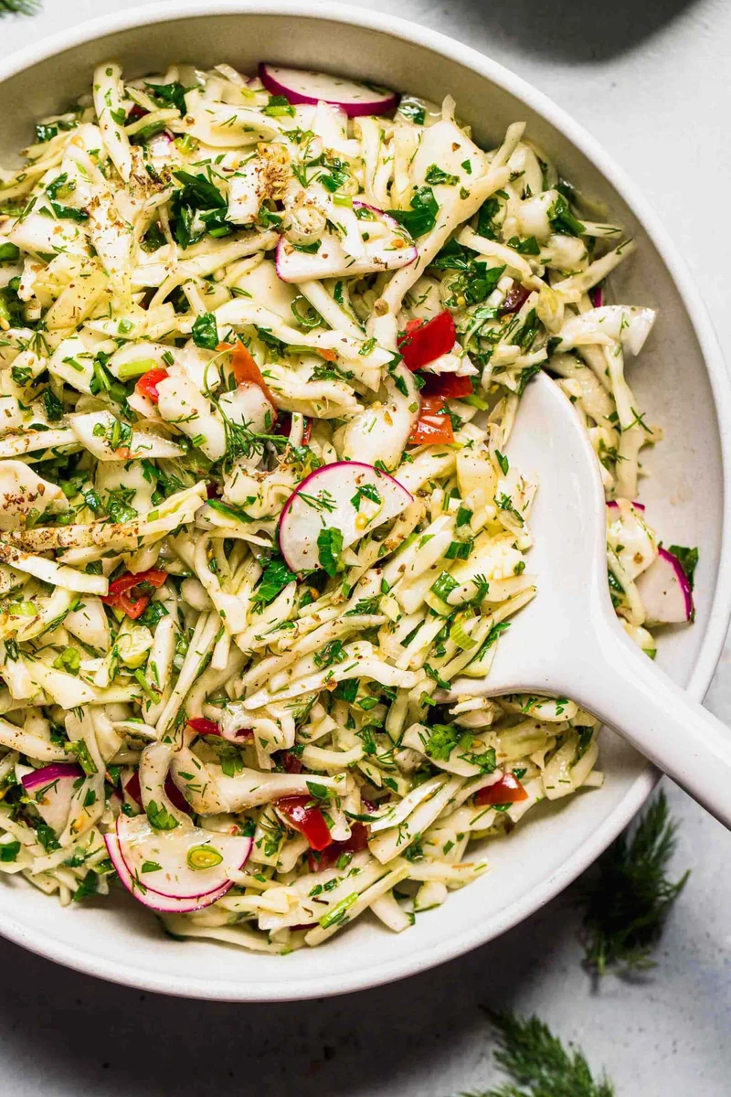 Lebanese Cabbage Salad (Malfouf Salad)