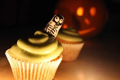 Pumpkin Cupcakes with Avocado Buttercream Icing