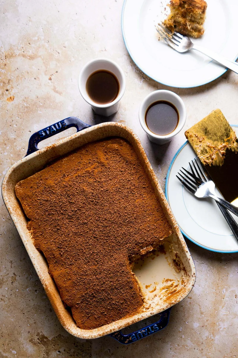 Tiramisú vegano